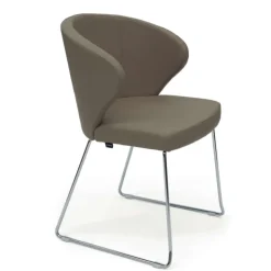 Peressini Chaise De Cuisine|Chaise De Salle à Manger*Doris P Fauteuil en synthétique et pieds en métal personnalisables