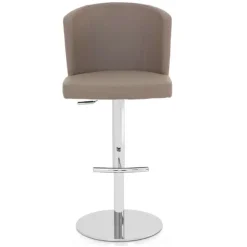 Peressini Tabouret Snack (assise +/- 65 Cm)|Tabouret De Bar (assise +/- 80 Cm)*Doris S Tabouret réglable en hauteur et pivotant en synthétique et métal chromé