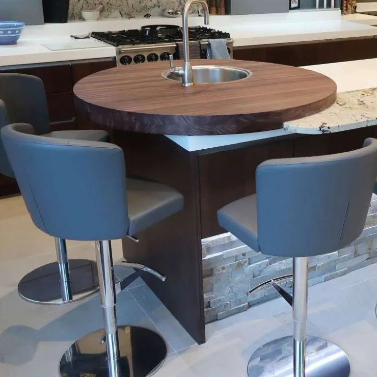 Peressini Tabouret Snack (assise +/- 65 Cm)|Tabouret De Bar (assise +/- 80 Cm)*Doris S Tabouret réglable en hauteur et pivotant en synthétique et métal chromé