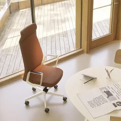 Sokoa Chaise De Bureau|Fauteuil De Bureau*Eden 02 Fauteuil de direction en tissu avec têtière made in France