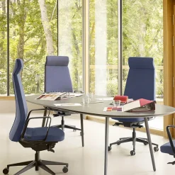 Sokoa Chaise De Bureau|Fauteuil De Bureau*Eden 02 Fauteuil de direction en tissu avec têtière made in France