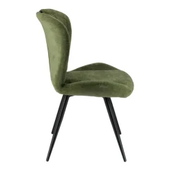 Chaise De Salle à Manger*EliseChaise rembourrée pivotante en tissu avec poignée