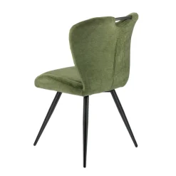 Chaise De Salle à Manger*EliseChaise rembourrée pivotante en tissu avec poignée