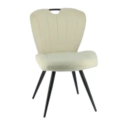 Chaise De Salle à Manger*EliseChaise rembourrée pivotante en tissu avec poignée