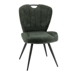 Chaise De Salle à Manger*EliseChaise rembourrée pivotante en tissu avec poignée