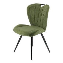 Chaise De Salle à Manger*EliseChaise rembourrée pivotante en tissu avec poignée