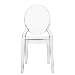 Chaise De Salle à Manger*Elizabeth Chaise enfant transparente médaillon