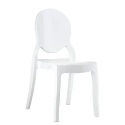 Chaise De Salle à Manger|Chaise Salon*Elizabeth Chaise moderne médaillon en polycarbonate opaque