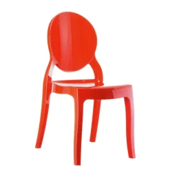 Chaise De Salle à Manger|Chaise Salon*Elizabeth Chaise moderne médaillon en polycarbonate opaque
