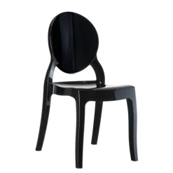 Chaise De Salle à Manger|Chaise Salon*Elizabeth Chaise moderne médaillon en polycarbonate opaque