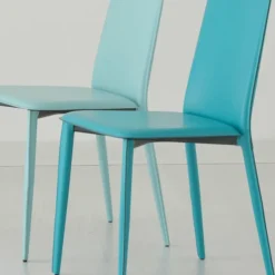 Airnova Chaise De Salle à Manger*Ely 2 Chaise de salle à manger en croûte de cuir avec pieds gainés