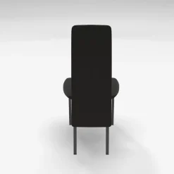Perfecta Chaise De Salle à Manger*Elyn Chaise de séjour contemporaine tissu et pieds métal