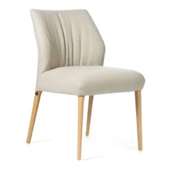 Mobitec Chaise De Salle à Manger|Chaise Salon*Enora ® Chaise cocooning en tissu et pieds en bois