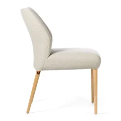 Mobitec Chaise De Salle à Manger|Chaise Salon*Enora ® Chaise cocooning en tissu et pieds en bois