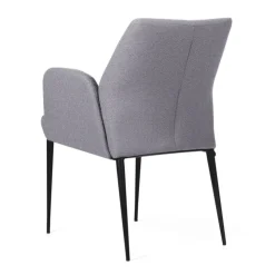 Mobitec Chaise De Salle à Manger|Fauteuil De Salon*Enora ® Fauteuil cocooning en tissu et pieds en métal