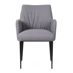 Mobitec Chaise De Salle à Manger|Fauteuil De Salon*Enora ® Fauteuil cocooning en tissu et pieds en métal