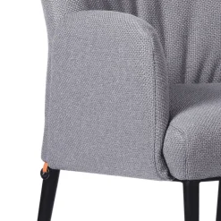 Mobitec Chaise De Salle à Manger|Fauteuil De Salon*Enora ® Fauteuil cocooning en tissu et pieds en métal