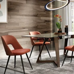 Europea Chaise Pour Chambre|Chaise De Salle à Manger*Evelyne Chaise moderne bimatière avec dossier ajouré