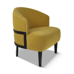 Paget Fauteuil De Salon*Factory Fauteuil vintage en tissu fabriqué en France