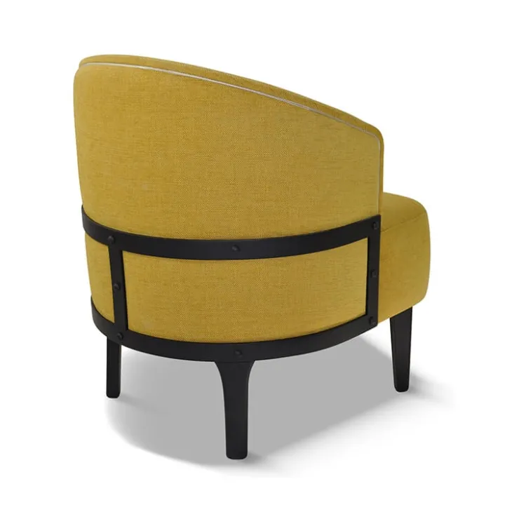 Paget Fauteuil De Salon*Factory Fauteuil vintage en tissu fabriqué en France