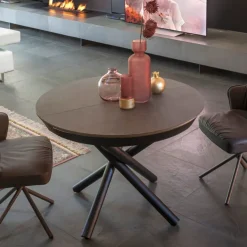 Altacom Table De Salle à Manger*Fahrenheit Table design italienne ronde extensible en céramique