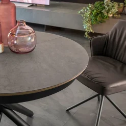Altacom Table De Salle à Manger*Fahrenheit Table design italienne ronde extensible en céramique