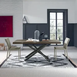 Altacom Table De Salle à Manger*Fahrenheit Table extensible design italien rectangulaire avec pied mikado