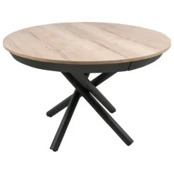 Altacom Table De Salle à Manger*Fahrenheit Table ronde extensible design en mélaminé et pied mikado