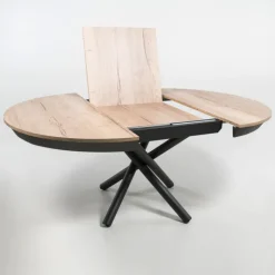 Altacom Table De Salle à Manger*Fahrenheit Table ronde extensible design en mélaminé et pied mikado
