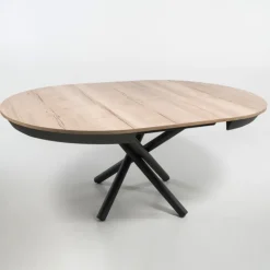 Altacom Table De Salle à Manger*Fahrenheit Table ronde extensible design en mélaminé et pied mikado
