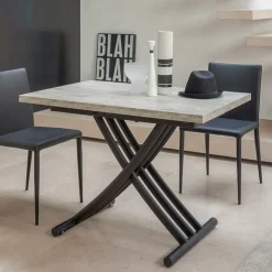 Altacom Table De Salon|Table Pour Petit Espace*Fenice AT050 Table italienne relevable et rabattable en mélaminé