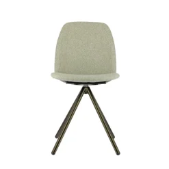 Perfecta Chaise De Salle à Manger|Chaise De Bureau*Figaro 2 Chaise moderne pivotante en tissu et pieds métal