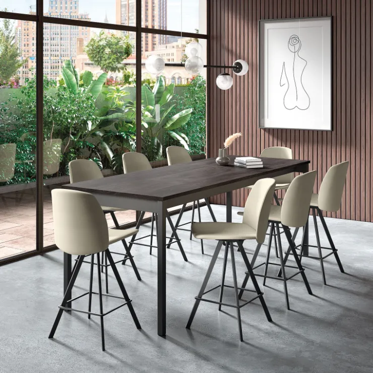 Perfecta Tabouret Snack (assise +/- 65 Cm)|Tabouret De Bar (assise +/- 80 Cm)*Figaro Tabouret snack en simili pivotant moderne fabrication belge