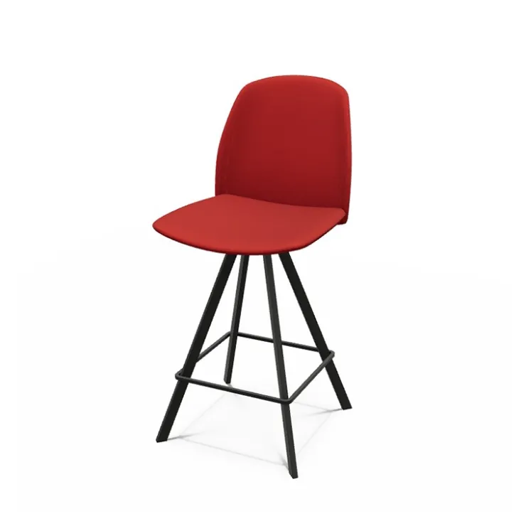 Perfecta Tabouret Snack (assise +/- 65 Cm)|Tabouret De Bar (assise +/- 80 Cm)*Figaro Tabouret snack pivotant en tissu de fabrication belge