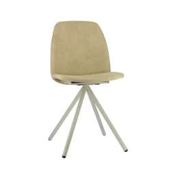 Perfecta Chaise De Salle à Manger*Fiona 2 Chaise moderne en tissu et pieds métal