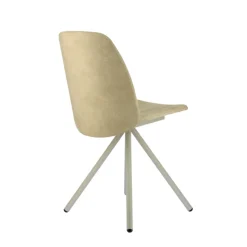 Perfecta Chaise De Salle à Manger*Fiona 2 Chaise moderne en tissu et pieds métal