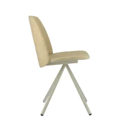 Perfecta Chaise De Salle à Manger*Fiona 2 Chaise moderne en tissu et pieds métal