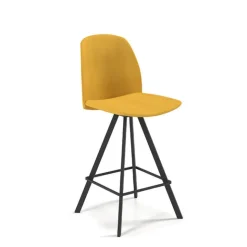 Perfecta Tabouret Snack (assise +/- 65 Cm)|Tabouret De Bar (assise +/- 80 Cm)*Fiona Tabouret snack moderne en tissu fabriqué en Belgique