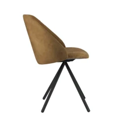 Perfecta Chaise De Salle à Manger|Chaise Salon*Fixie Chaise tendance en tissu et pieds en métal