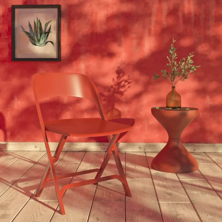 Chaise De Jardin*Flap Chaise de jardin pliante italienne en polypropylène