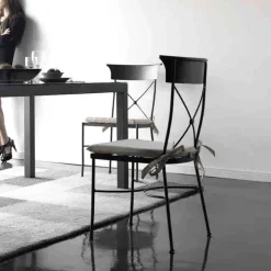 Jayso Chaise De Cuisine|Chaise De Salle à Manger*Florencia Chaise d'intérieur style provençal en métal