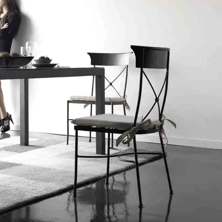 Jayso Chaise De Cuisine|Chaise De Salle à Manger*Florencia Chaise d'intérieur style provençal en métal