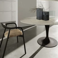 Sovet Italia Table De Salle à Manger*Flûte Sovet® Table ovale design en céramique