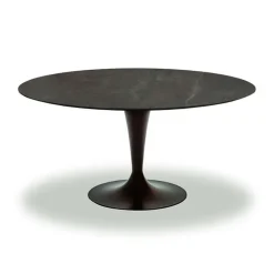 Sovet Italia Table De Salle à Manger*Flûte Sovet® Table ronde design en céramique avec pied central