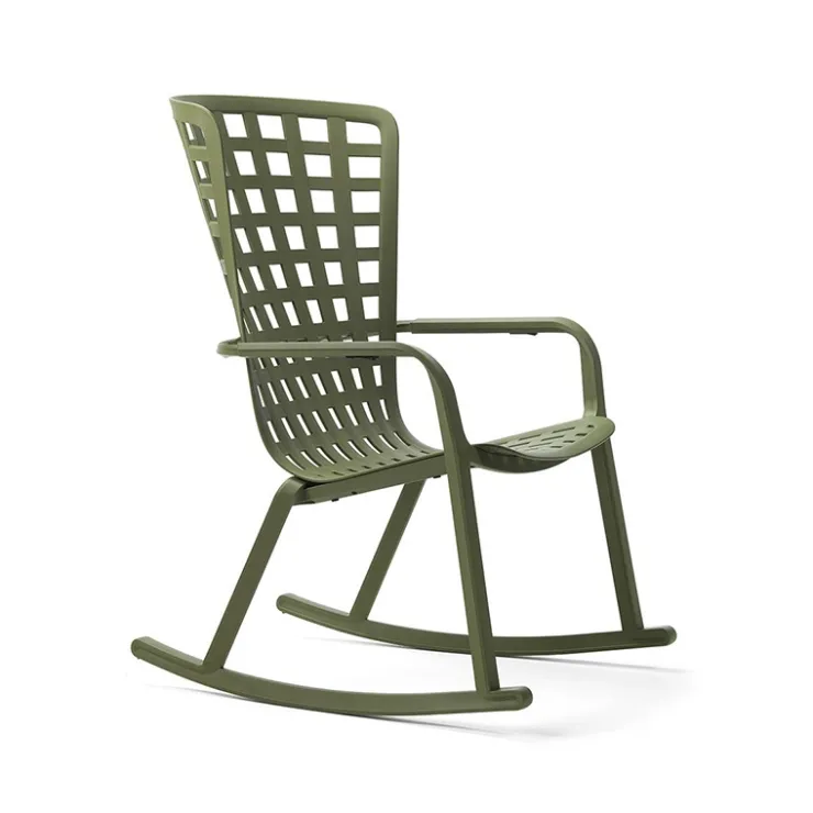 Chaise De Jardin|Fauteuil De Jardin*Folio Rocking chair design extérieur réglable en polypropylène