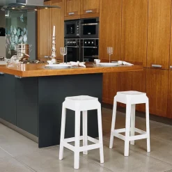 Tabouret Snack (assise +/- 65 Cm)|Tabouret De Bar (assise +/- 80 Cm)*Fox Tabouret snack moderne en plexi hauteur 65 cm