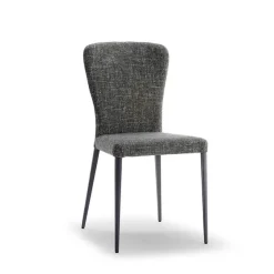 Europea Chaise De Salle à Manger|Chaise Salon*Francine Chaise moderne en tissu avec pieds en métal