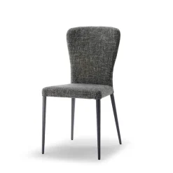Europea Chaise De Salle à Manger|Chaise Salon*Francine Chaise moderne en tissu avec pieds en métal