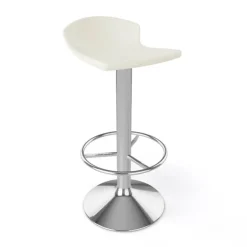 Tabouret De Bar (assise +/- 80 Cm)*Free Tabouret bar pivotant italien en technopolymère et métal chromé