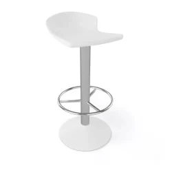 Tabouret De Bar (assise +/- 80 Cm)*Free Tabouret bar pivotant italien en technopolymère et métal chromé
